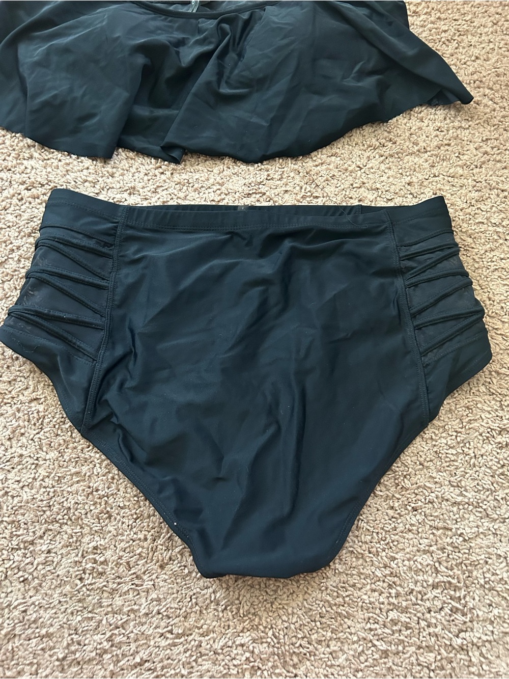 Torrid Size 2 Black Two-Piece Flounce Bikini Set - Picture 7 of 12